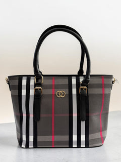 Cartera Negra-Rayas